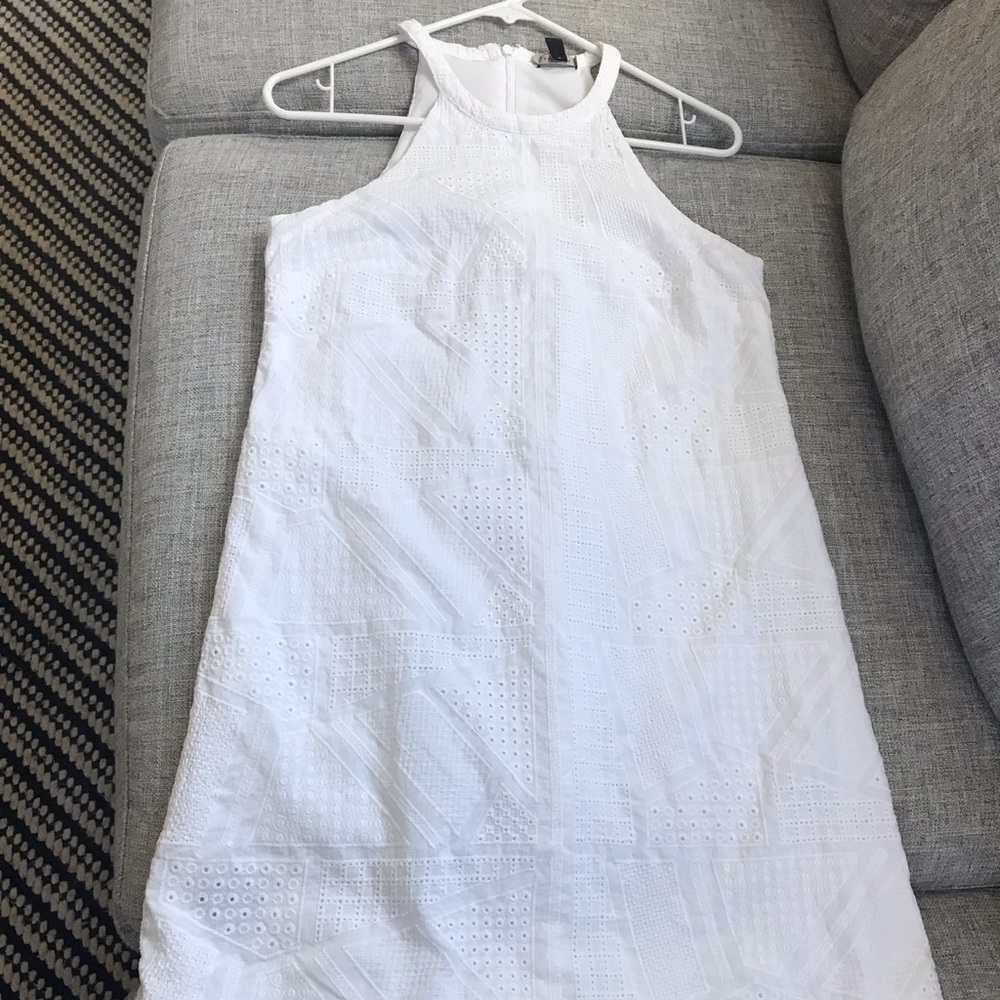 Ann Taylor White Eyelet Dress size 4